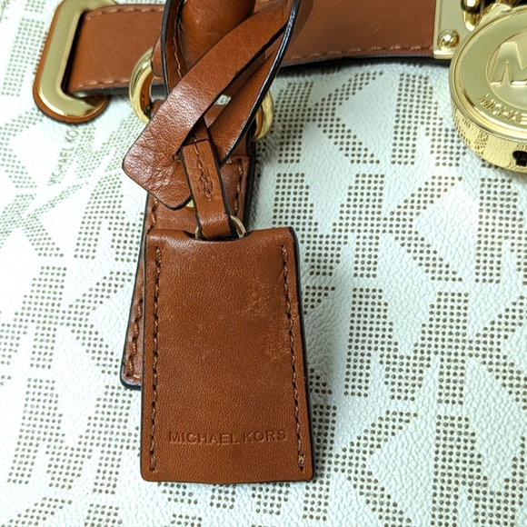 My Michael Kors Hamilton Logo Satchel Handbag - Picture 8 of 13